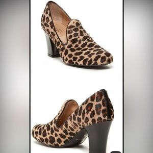 Sesto Meucci women’s Mystee Calf Hair Leopard Pumps